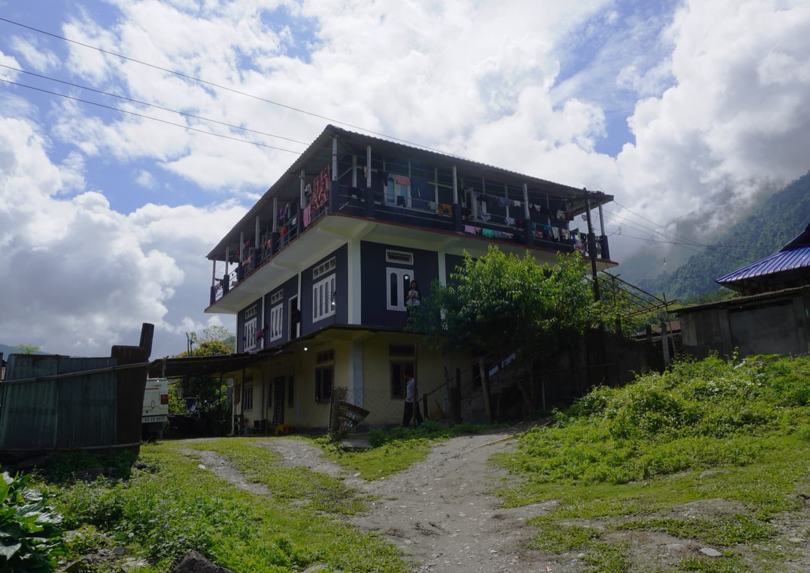 The rented building in Bichom where the Arunachal campus operates today